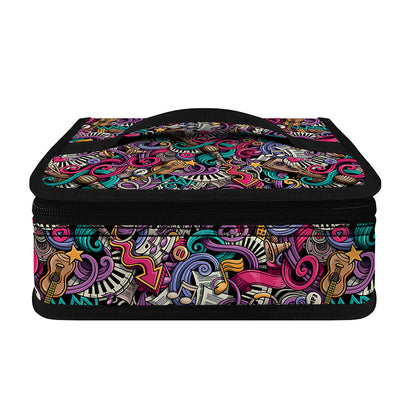 Abstract Music Pattern Print Small Lunch Bag