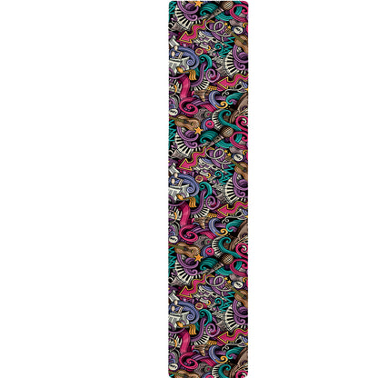 Abstract Music Pattern Print Table Runner
