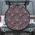 Abstract Music Pattern Print Tire Cover