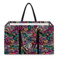 Abstract Music Pattern Print Utility Tote Bag