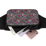 Abstract Music Pattern Print Waist Bag
