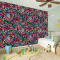Abstract Music Pattern Print Wall Sticker