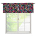 Abstract Music Pattern Print Window Valance