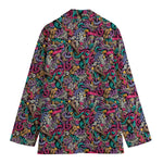 Abstract Music Pattern Print Women's Blazer