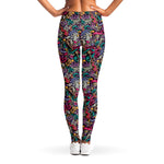 Abstract Music Pattern Print Women's Leggings