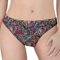 Abstract Music Pattern Print Women's Thong