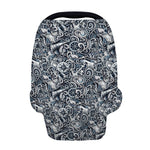 Abstract Nautical Anchor Pattern Print Baby Seat Cover