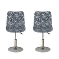Abstract Nautical Anchor Pattern Print Bar Stool Covers