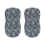 Abstract Nautical Anchor Pattern Print Bar Stool Covers