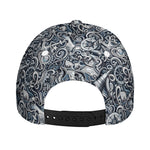 Abstract Nautical Anchor Pattern Print Baseball Cap