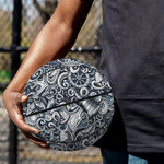 Abstract Nautical Anchor Pattern Print Basketball