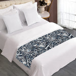 Abstract Nautical Anchor Pattern Print Bed Runner