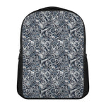 Abstract Nautical Anchor Pattern Print Casual Backpack