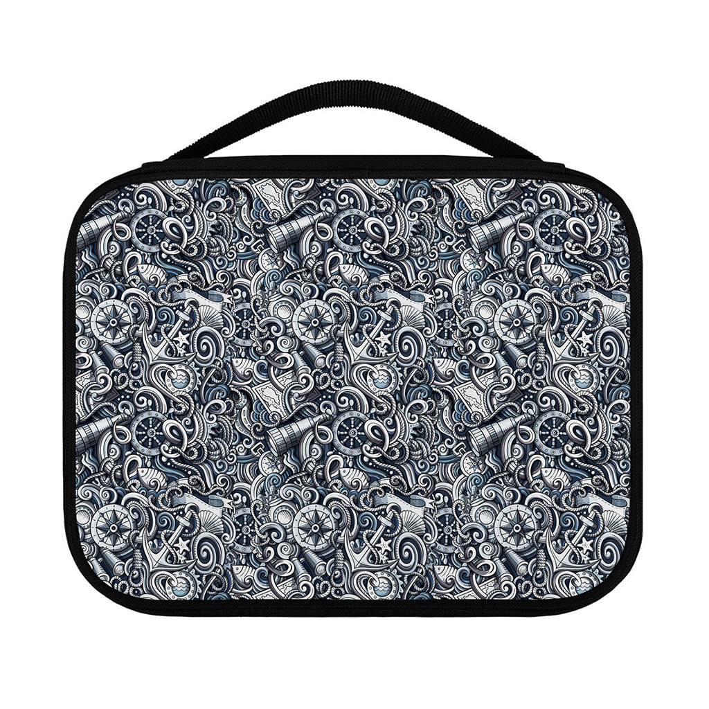 Abstract Nautical Anchor Pattern Print Classic Bible Case