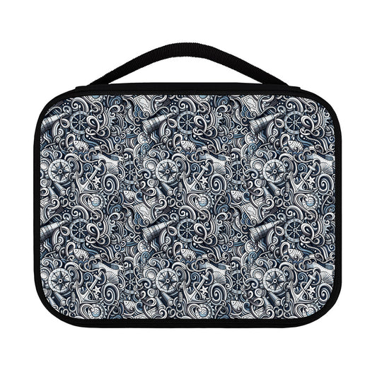 Abstract Nautical Anchor Pattern Print Classic Bible Case
