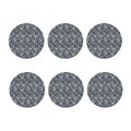 Abstract Nautical Anchor Pattern Print Coaster Set