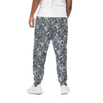 Abstract Nautical Anchor Pattern Print Cotton Pants