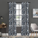 Abstract Nautical Anchor Pattern Print Curtain