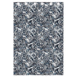 Abstract Nautical Anchor Pattern Print Curtain