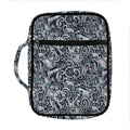 Abstract Nautical Anchor Pattern Print Front Pocket Bible Bag