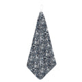 Abstract Nautical Anchor Pattern Print Hand Towel
