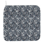 Abstract Nautical Anchor Pattern Print Hand Towel