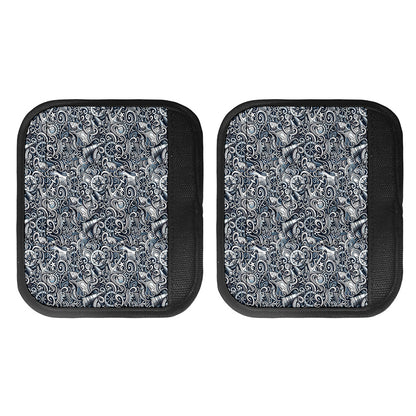 Abstract Nautical Anchor Pattern Print Handle Covers