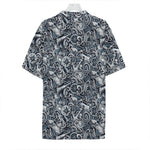 Abstract Nautical Anchor Pattern Print Hawaiian Shirt