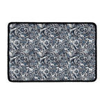 Abstract Nautical Anchor Pattern Print Kitchen Mat