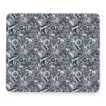 Abstract Nautical Anchor Pattern Print Mouse Pad