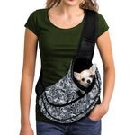 Abstract Nautical Anchor Pattern Print Pet Sling Carrier
