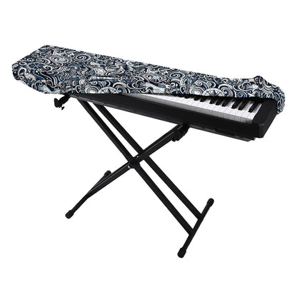 Abstract Nautical Anchor Pattern Print Piano Keyboard Cover