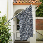 Abstract Nautical Anchor Pattern Print Polyester Flag