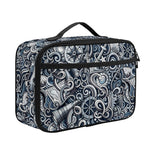 Abstract Nautical Anchor Pattern Print Portable Lunch Bag