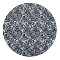 Abstract Nautical Anchor Pattern Print Round Blanket