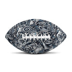 Abstract Nautical Anchor Pattern Print Rugby Ball