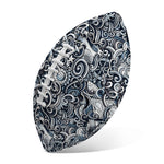 Abstract Nautical Anchor Pattern Print Rugby Ball