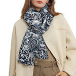 Abstract Nautical Anchor Pattern Print Scarf