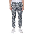 Abstract Nautical Anchor Pattern Print Joggers