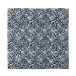 Abstract Nautical Anchor Pattern Print Silk Bandana