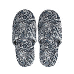 Abstract Nautical Anchor Pattern Print Slippers