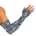 Abstract Nautical Anchor Pattern Print Sun Protection Arm Sleeves