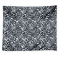 Abstract Nautical Anchor Pattern Print Tapestry