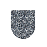 Abstract Nautical Anchor Pattern Print Toilet Lid Cover