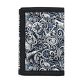 Abstract Nautical Anchor Pattern Print Trifold Wallet
