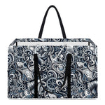 Abstract Nautical Anchor Pattern Print Utility Tote Bag