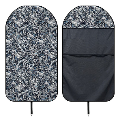 Abstract Nautical Anchor Pattern Print Waterproof Car Seat Cover