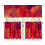 Abstract Nebula Cloud Galaxy Space Print 3 Piece Kitchen Curtains