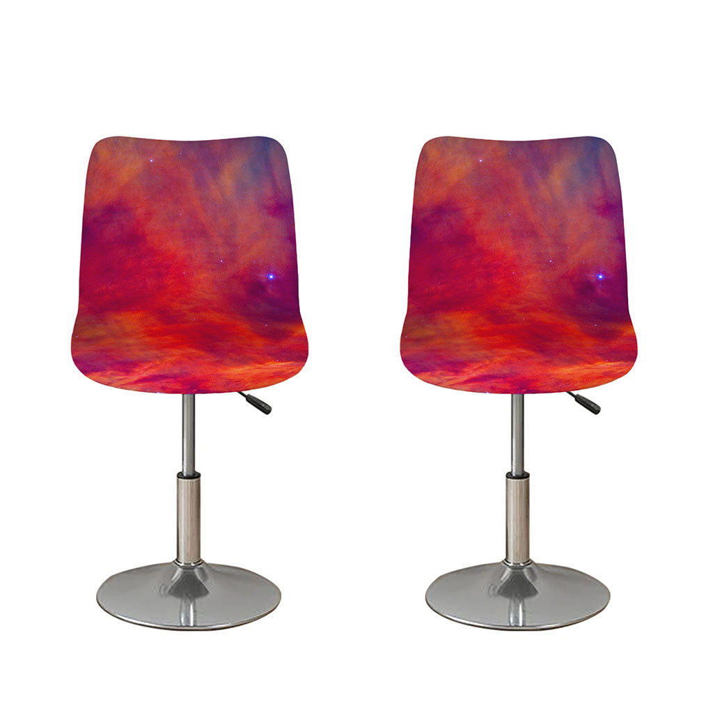 Abstract Nebula Cloud Galaxy Space Print Bar Stool Covers