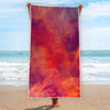 Abstract Nebula Cloud Galaxy Space Print Beach Towel